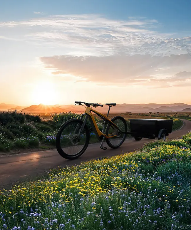 Vélo cargo robuste avec une grande capacité de chargement